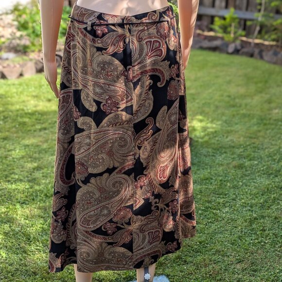 Liz Claiborne Paisley Midi Skirt - Picture 3 of 9